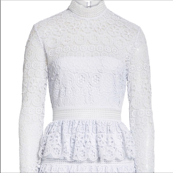 SELF-PORTRAIT TIERED LACE MINI DRESS - Picture 7 of 7